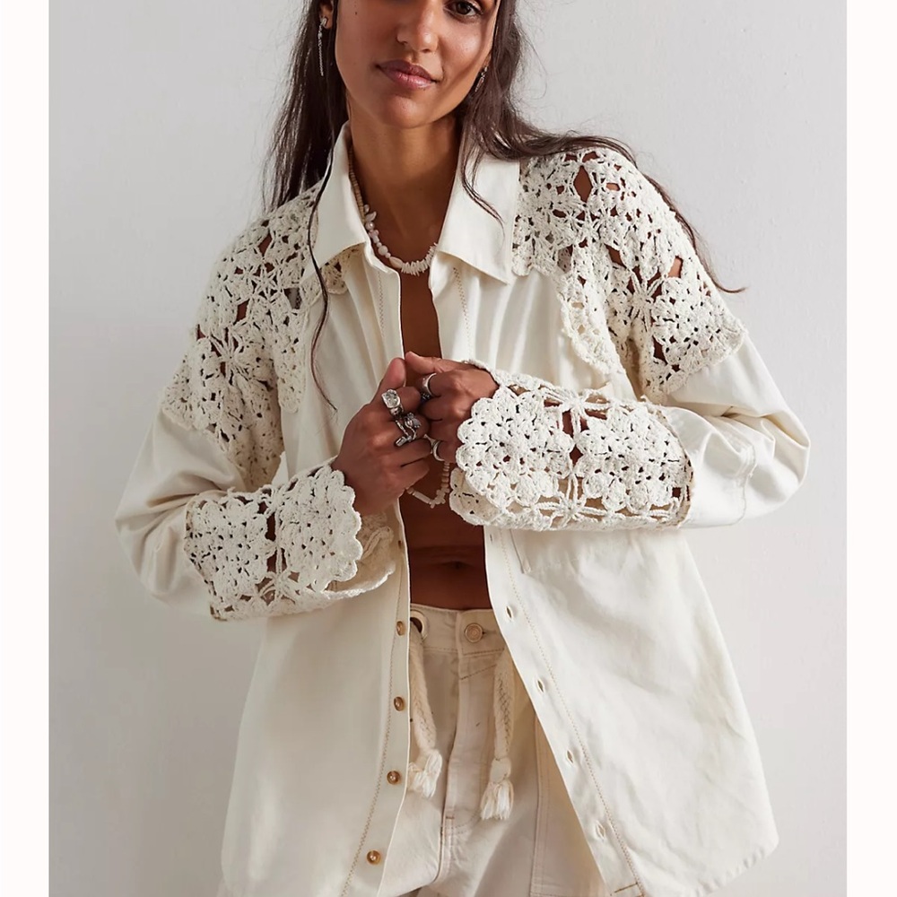 We the Free Lace Daze shirt jacket